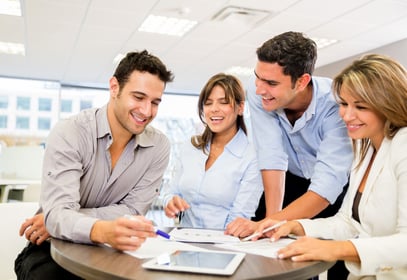 Business people working as a team at the office